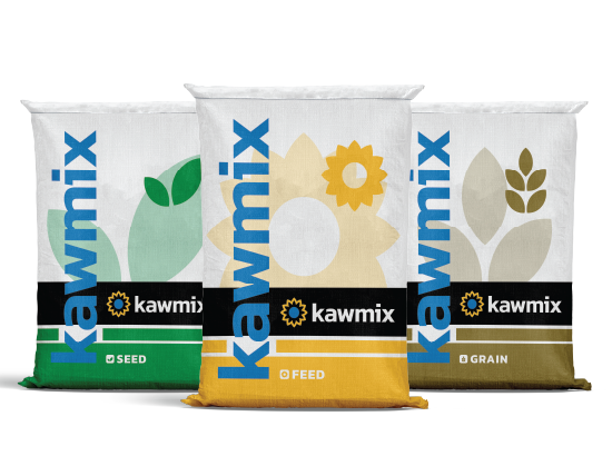 Kawmix feed, seed, and grain bags